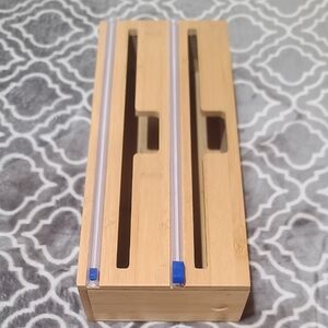Bamboo Kitchen Wrap Organizer